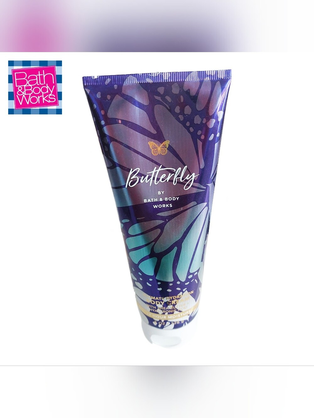 Bath & Body Works Butterfly Hydrating Body Cream - Purple & Teal